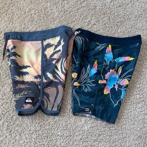 Billabong Quiksilver Boys Boardshorts Bundle